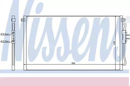 Радиатор кондиционера NISSENS 94716