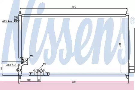 Радиатор кондиционера NISSENS 94788