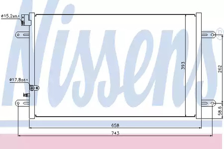 Конденсатор кондиционера NISSENS 94854