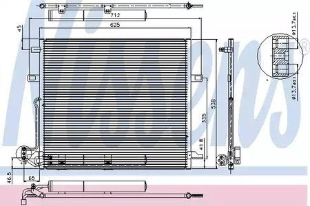 Конденсатор кондиционера NISSENS 94897
