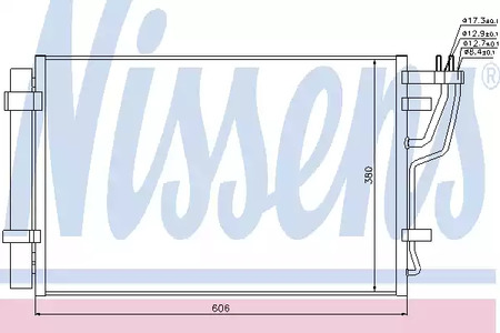Радиатор кондиционера NISSENS 94981