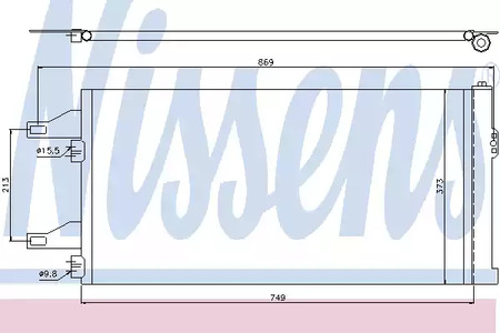 Радиатор кондиционера NISSENS 94985