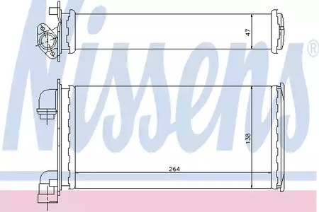 Радиатор отопителя NISSENS 70501