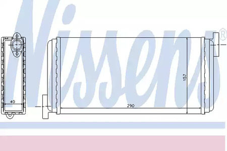 Радиатор отопителя NISSENS 72002