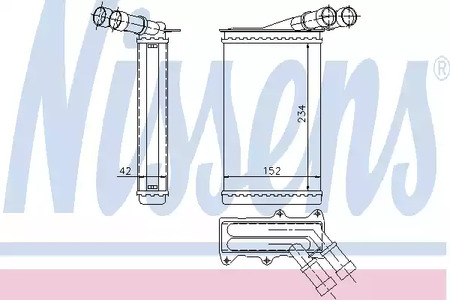 Теплообменник отопления салона NISSENS 71156
