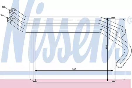 Радиатор отопителя NISSENS 77614