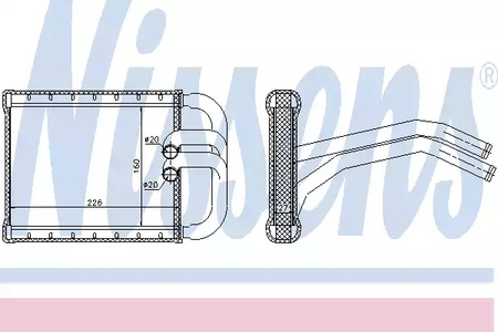 Радиатор отопителя NISSENS 77535