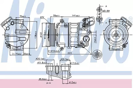 Компрессор кондиционера NISSENS 89420