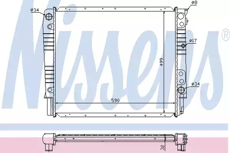 Радиатор системы охлаждения NISSENS 65531A