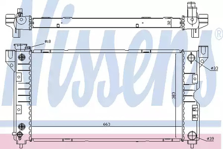 Радиатор системы охлаждения NISSENS 60984