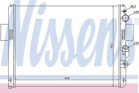 Радиатор системы охлаждения NISSENS 61972