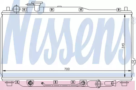 Радиатор системы охлаждения NISSENS 66605