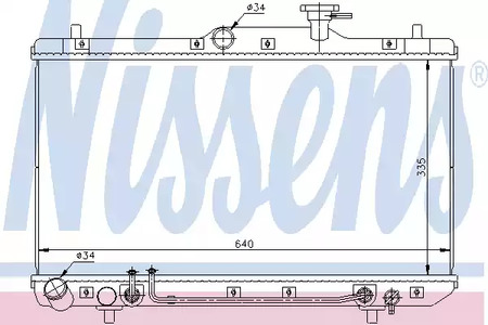 Радиатор системы охлаждения NISSENS 67023