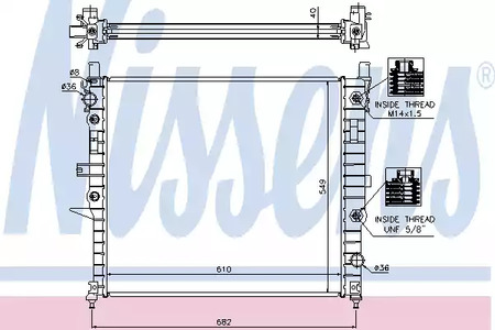 Радиатор системы охлаждения NISSENS 62788A