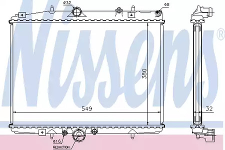 Радиатор системы охлаждения NISSENS 61292A