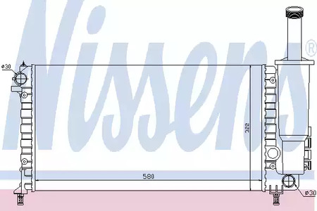Радиатор системы охлаждения NISSENS 61881