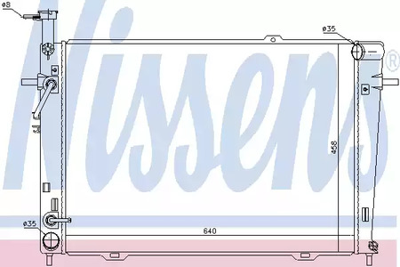 Радиатор системы охлаждения NISSENS 67479