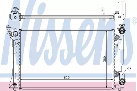 Радиатор системы охлаждения NISSENS 64668A