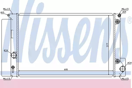 Радиатор системы охлаждения NISSENS 64694