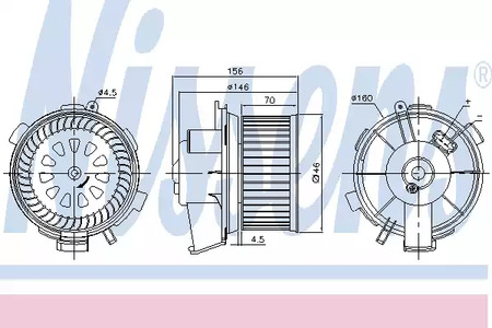 Вентилятор отопителя NISSENS 87181