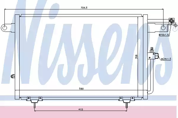 Радиатор кондиционера NISSENS 94213