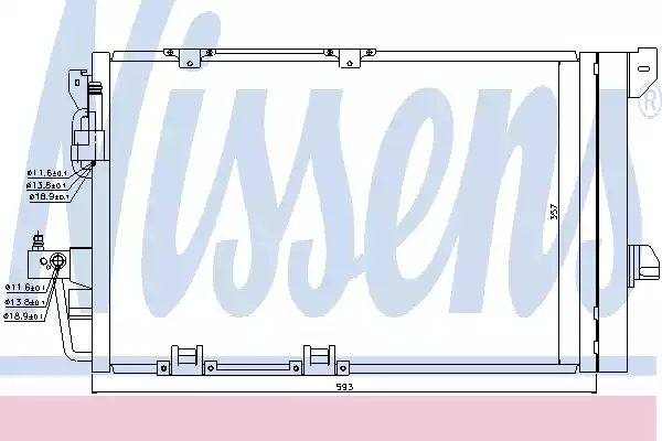 Радиатор кондиционера NISSENS 94650