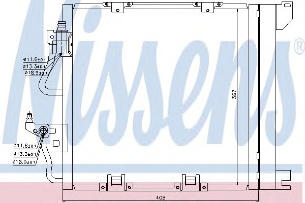 Радиатор кондиционера NISSENS 94768