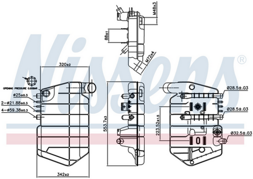Бачок расширительный NISSENS 996032