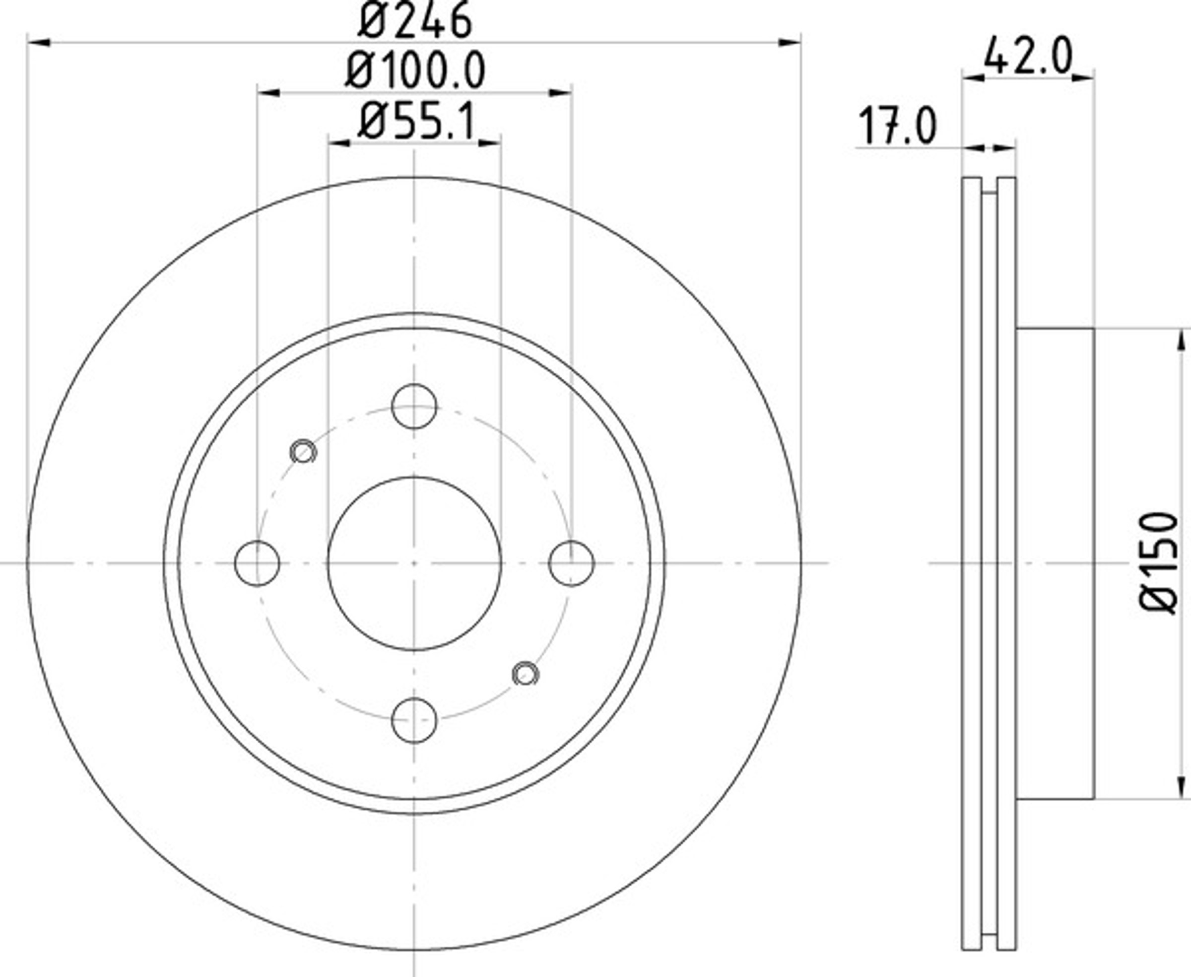 Диск тормозной NISSHINBO ND1036K