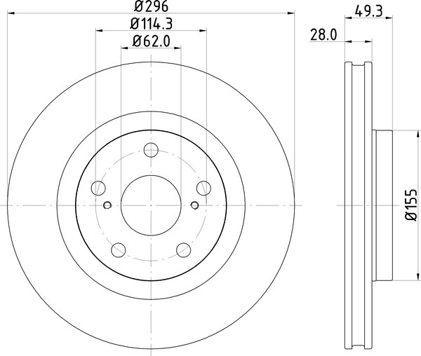 Диск тормозной NISSHINBO ND1048K