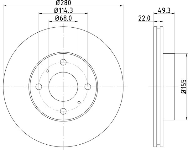 Диск тормозной NISSHINBO ND2023K