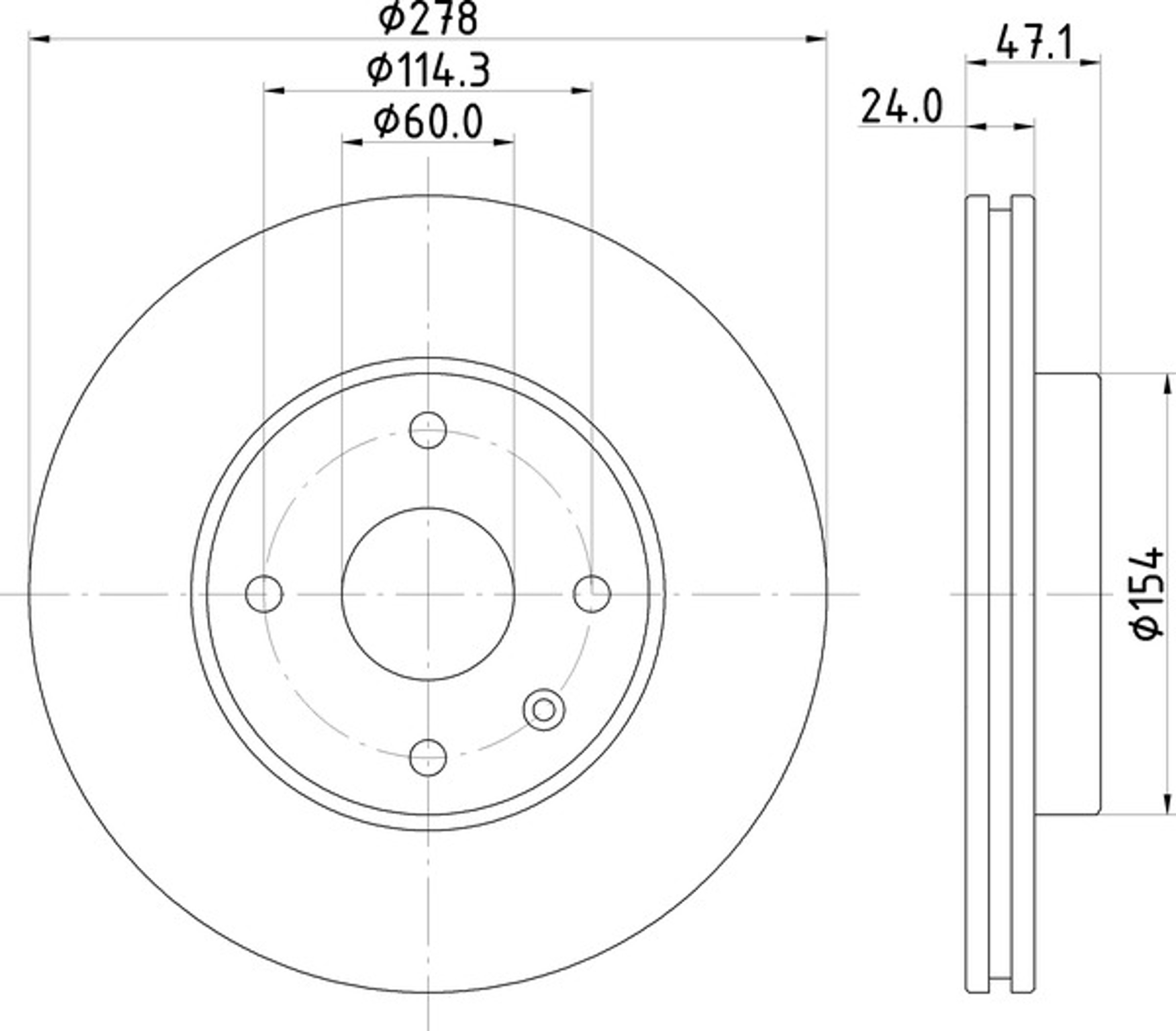 Диск тормозной NISSHINBO ND6025K