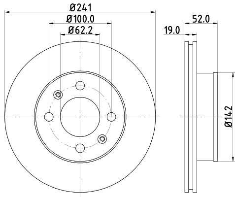 Диск тормозной NISSHINBO ND6042K