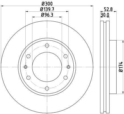 Диск тормозной передний NISSHINBO ND6051K