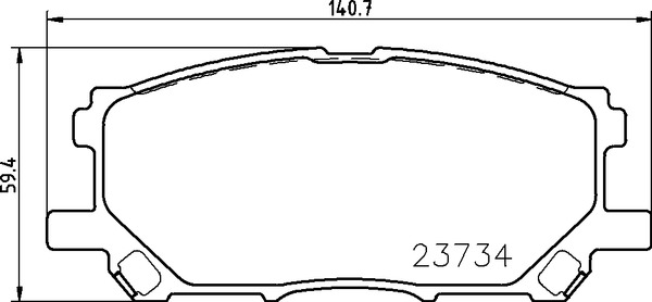 Комплект тормозных колодок дискового тормоза NISSHINBO NP1062