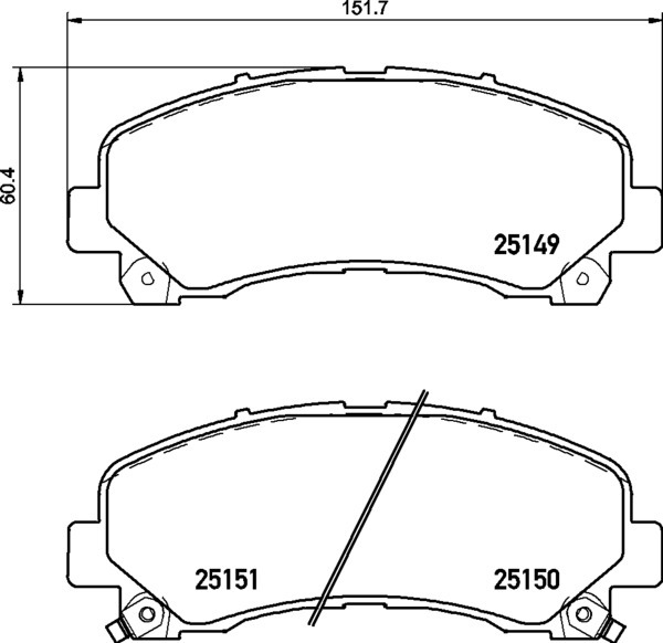 Колодки тормозные дисковые NISSHINBO NP4005