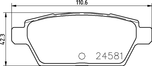 Комплект тормозных колодок дискового тормоза NISSHINBO NP5026