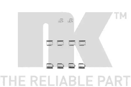 Комплект монтажный тормозных колодок NK 7936246