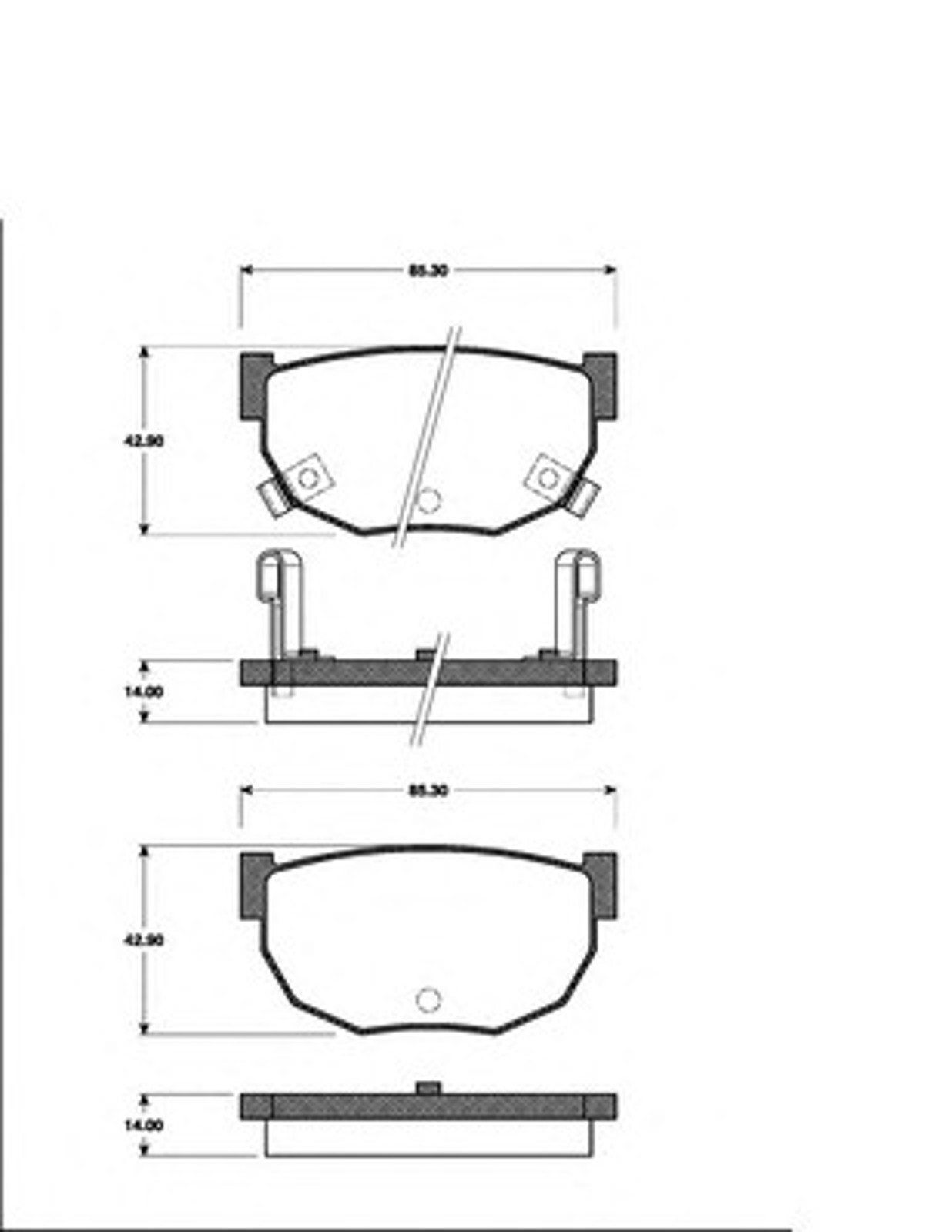 Колодки тормозные дисковые NK 222225