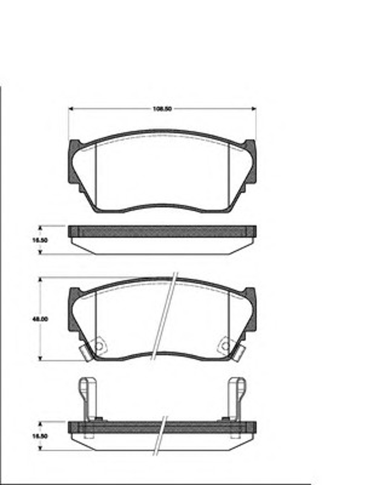 Колодки тормозные дисковые NK 222236