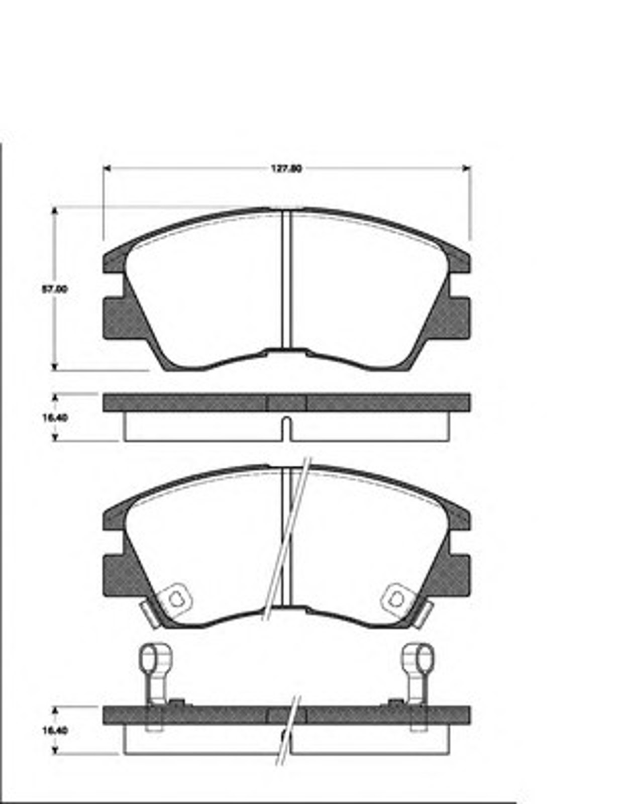 Колодки тормозные дисковые NK 223006