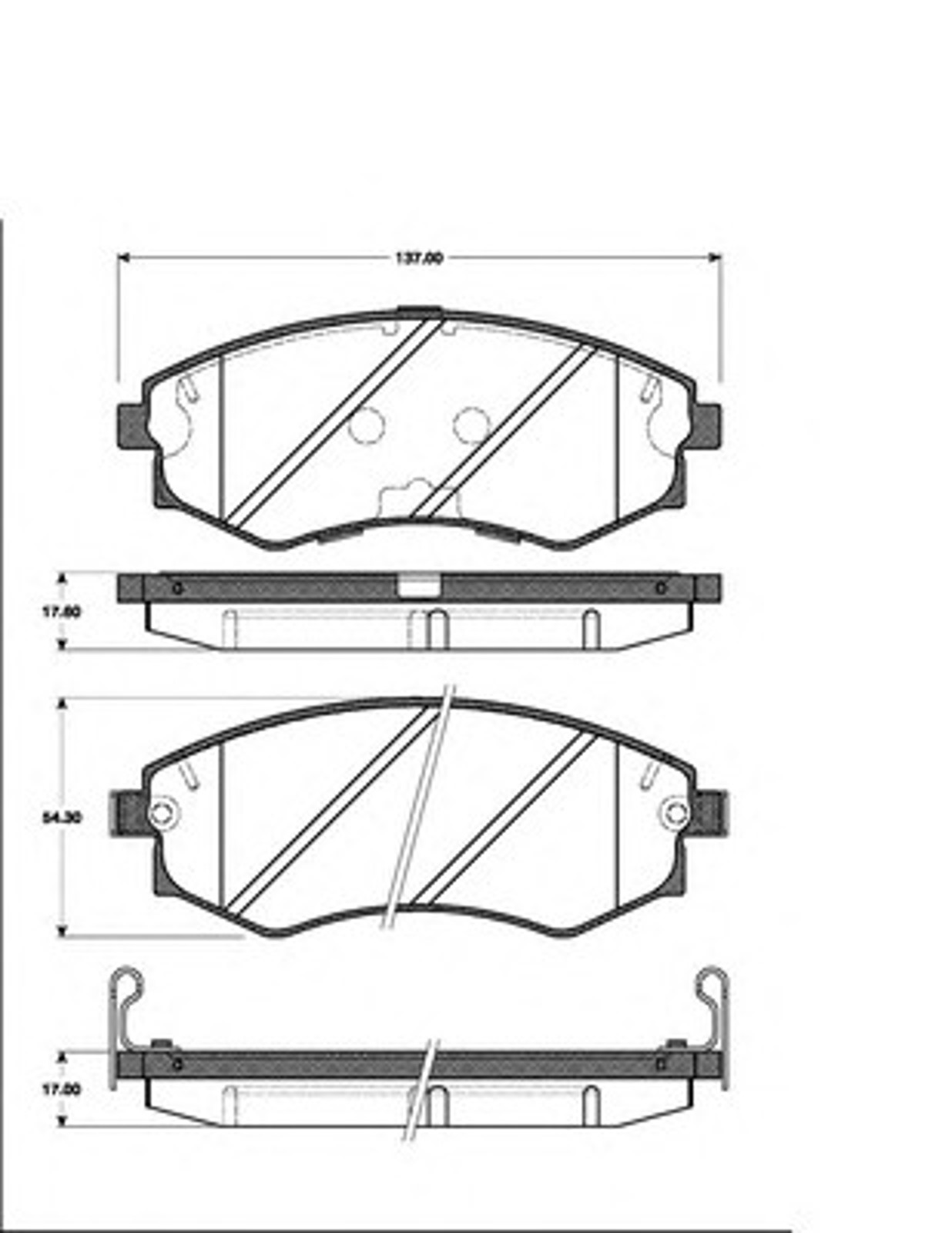Колодки тормозные дисковые NK 223406