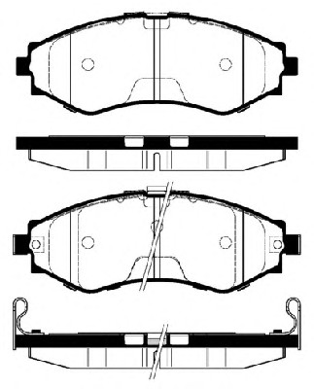 Колодки тормозные дисковые NK 225005