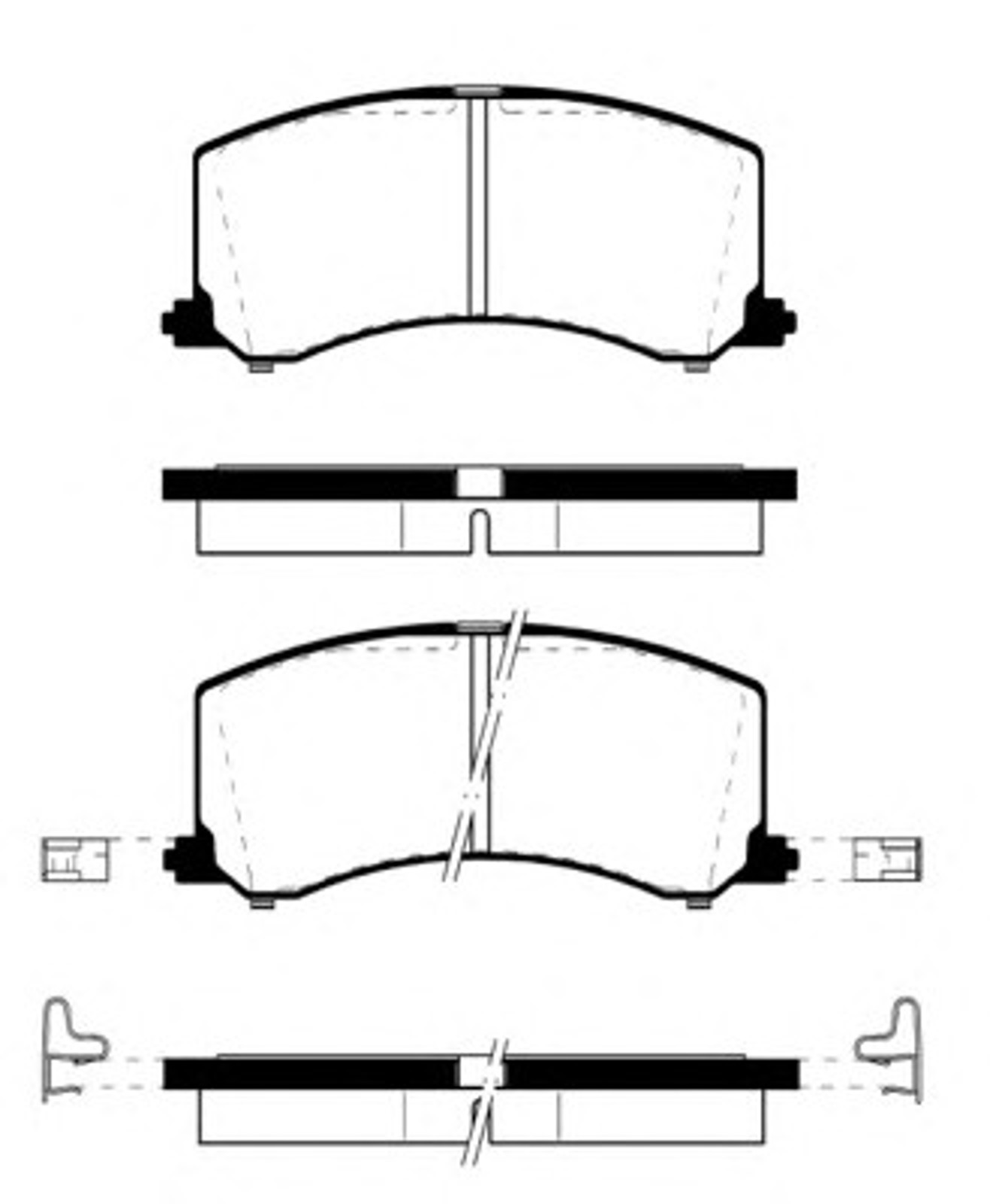 Колодки тормозные дисковые NK 225207