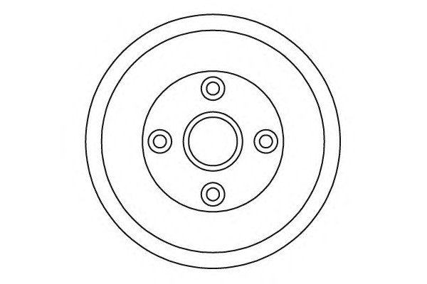 Барабан тормозной NK 252607