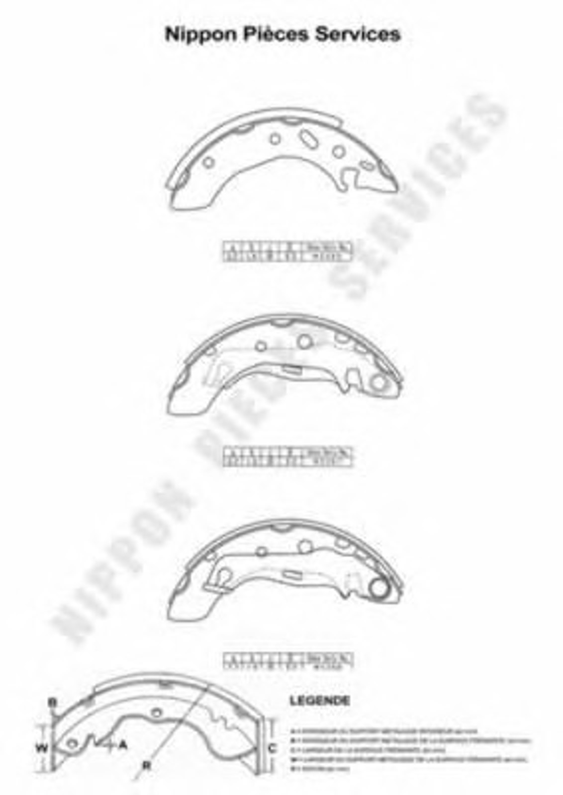 Тормозные колодки NPS M350A45