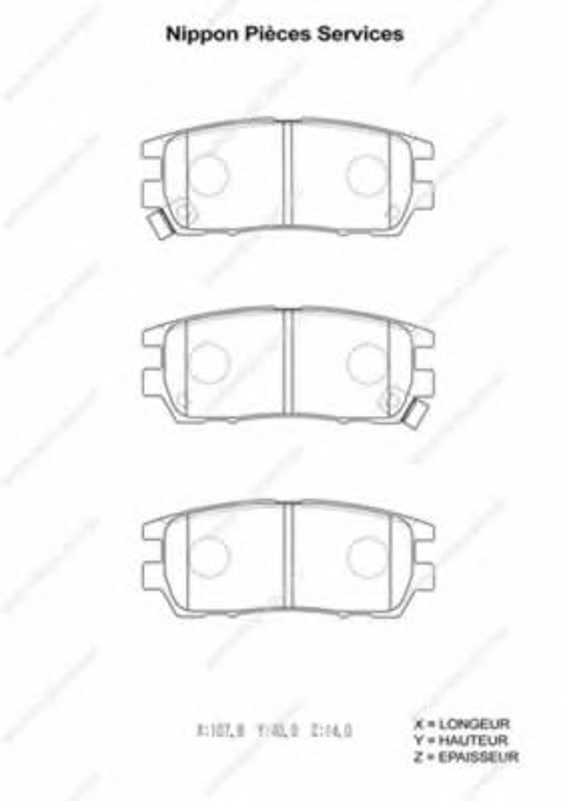 Колодки тормозные дисковые NPS M361I06