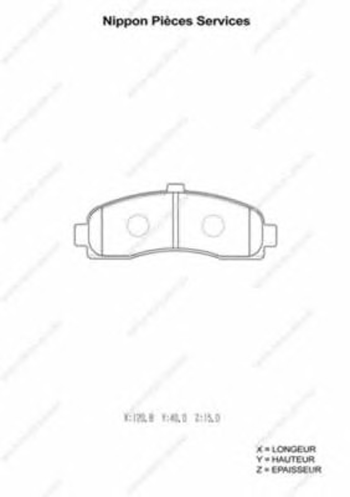 Колодки тормозные дисковые NPS N360N56