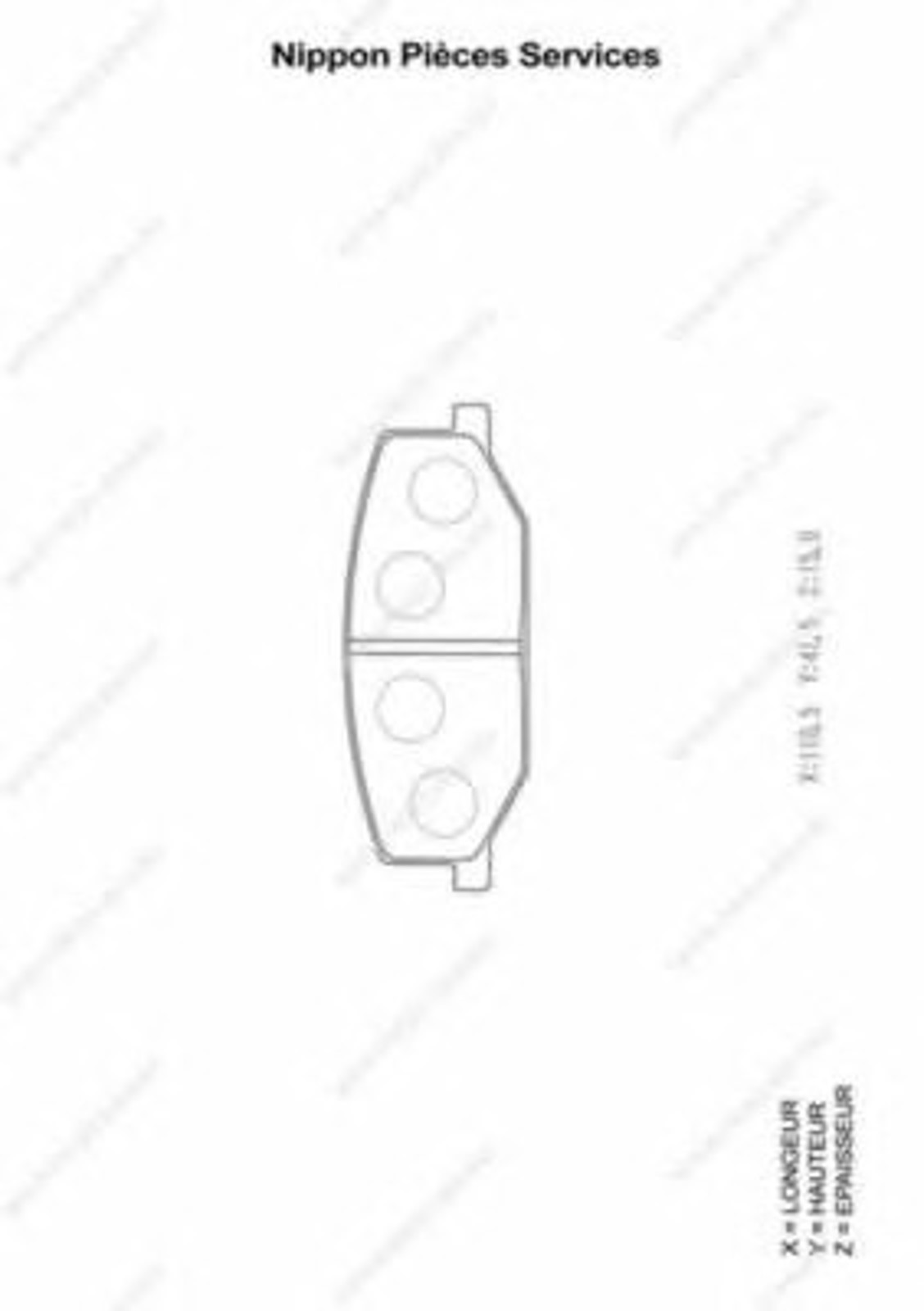 Колодки тормозные дисковые NPS S360I03