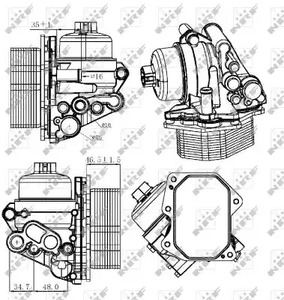 Корпус масляного фильтра NRF 31308